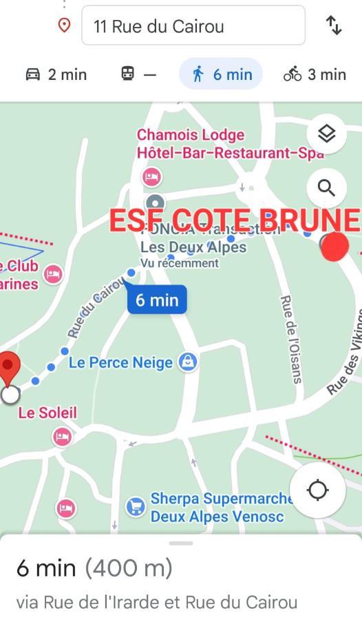 Centre 10Mn Pied Pistes Et Jandri 3S Vue Muzelle 8 Pers Wifi Lägenhet Les Deux Alpes Exteriör bild
